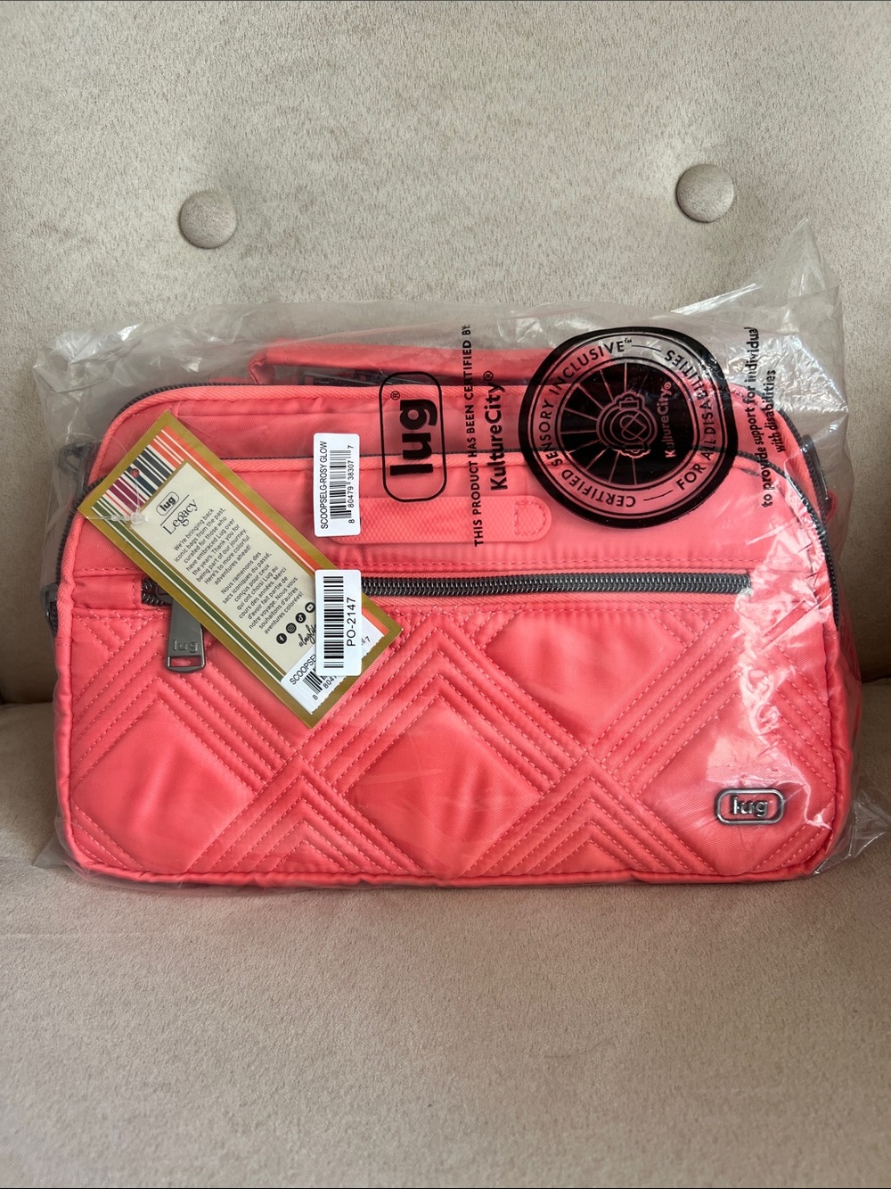 NWT Lug Legacy Collection Scoop SE Crossbody Bag in Rosy Glow